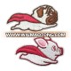 Cartoon Funny Flying Super Pig Dog Superpig Superdog Iron On Embroidered Clothes Patches For Clothing Boys Man Wholesale R252-1